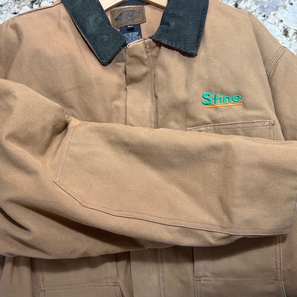 Dickies Heavy Canvas Insulated Full Zip Reinforced Elbows work Coat 2XL Read - Picture 7 of 10